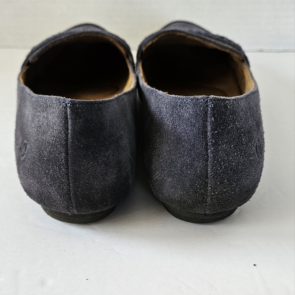 Born Women's Alikia Ocean blue suede loafer flats size 7 - Picture 4 of 8